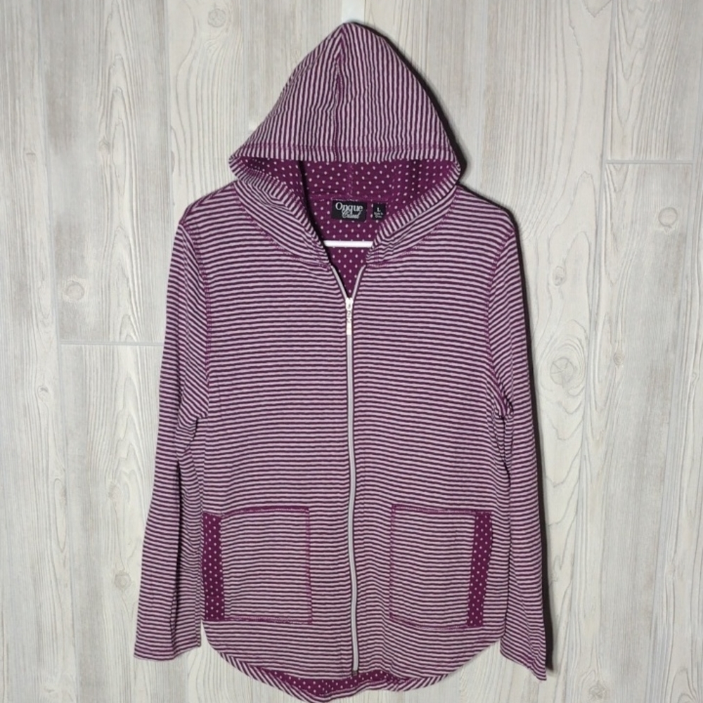 NWOT: Amazing Purple Striped Hoodie